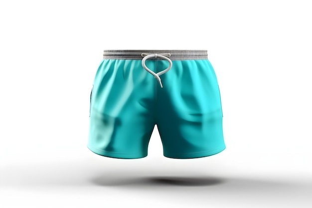 Photo a blue shorts with a white string