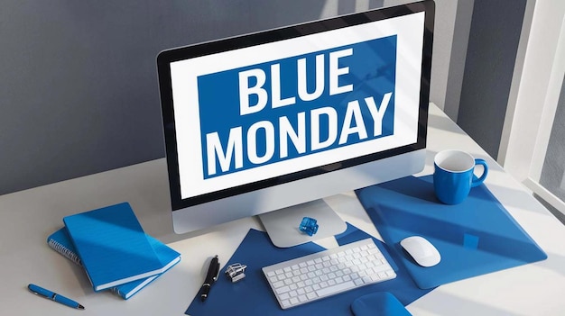 a blue sign that says blue friday on it