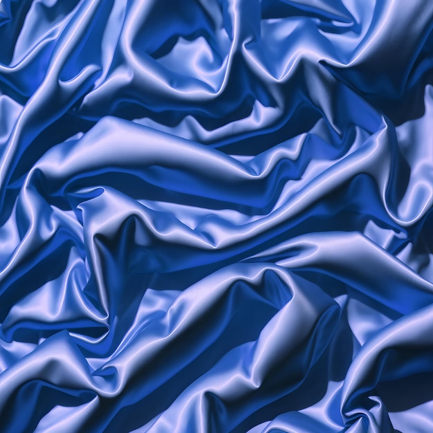 Blue silk fabric background texture