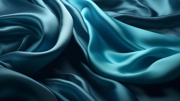 Blue silk satin background