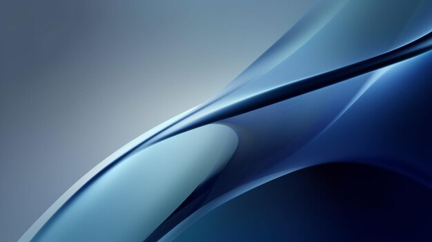 Blue and silver background with a blue wave