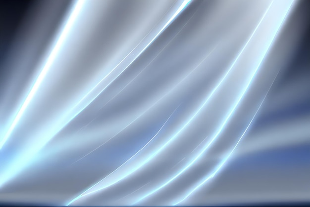 A blue and silver background with a white wavy line.