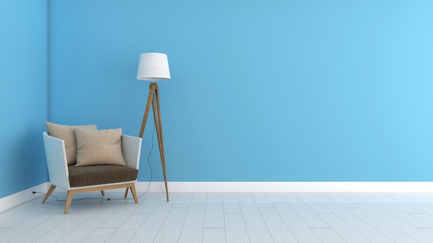 Premium Photo | Blue simple and fresh home background