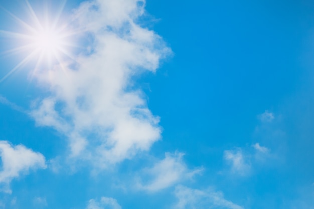 Blue sky background with cloud.