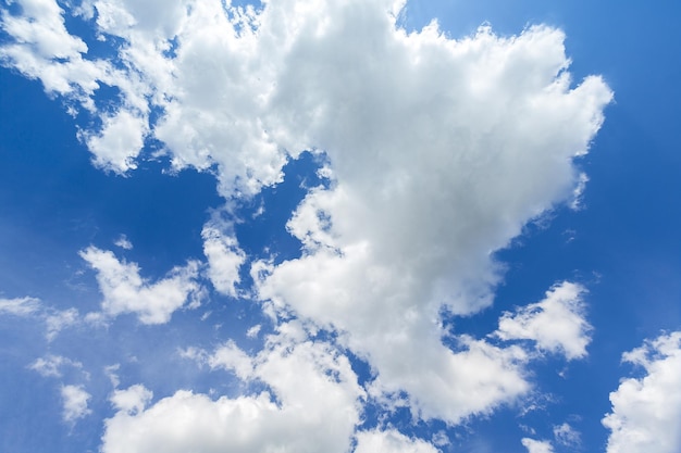 雲と太陽と青空の背景