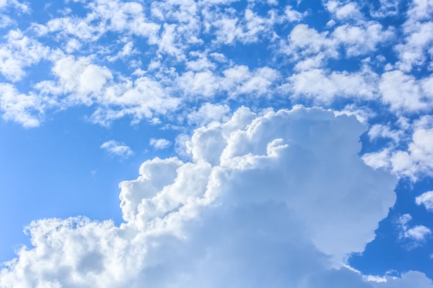 Blue sky background with clouds