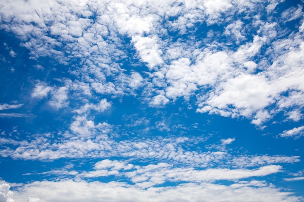 Blue sky background with clouds 