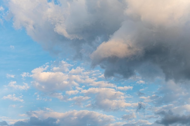 Blue sky background with clouds