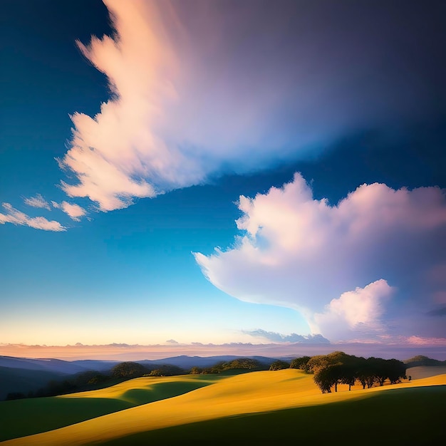 blue sky background with clouds