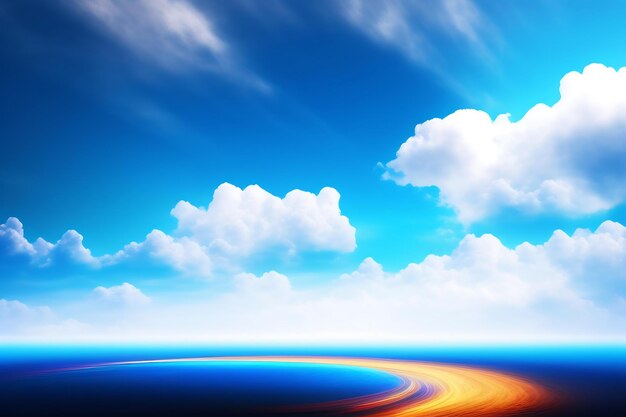 Blue sky background with clouds