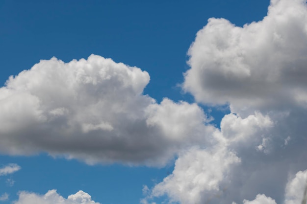 Blue Sky Background With Tiny Clouds Cinecmatic Colored Sky With Clouds