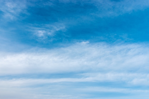 Blue sky background with a white clouds.