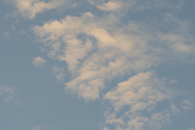 Blue sky background with white clouds