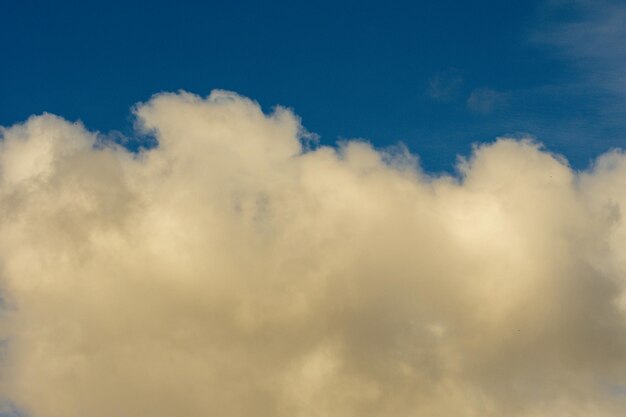 Blue sky background with white clouds