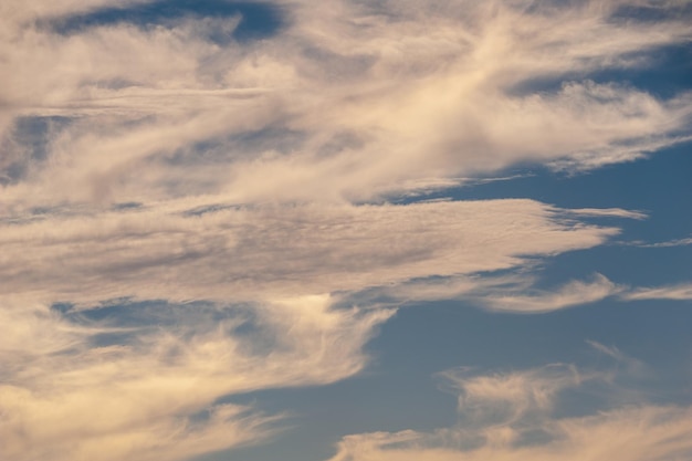 Blue sky background with white clouds