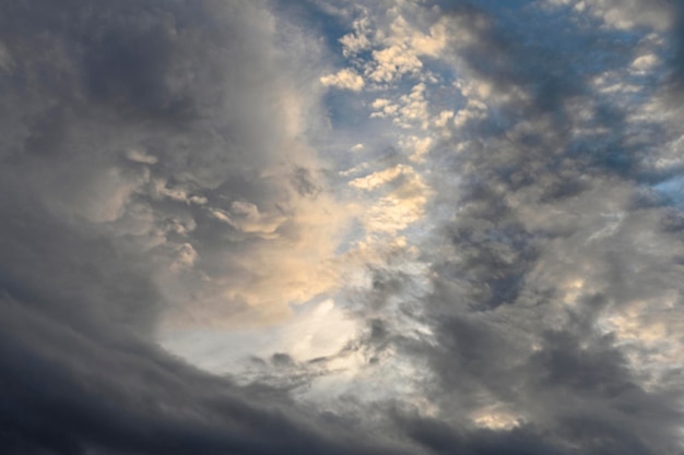 Blue sky background with white clouds