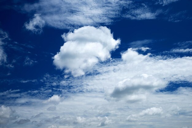 Blue sky background with white clouds