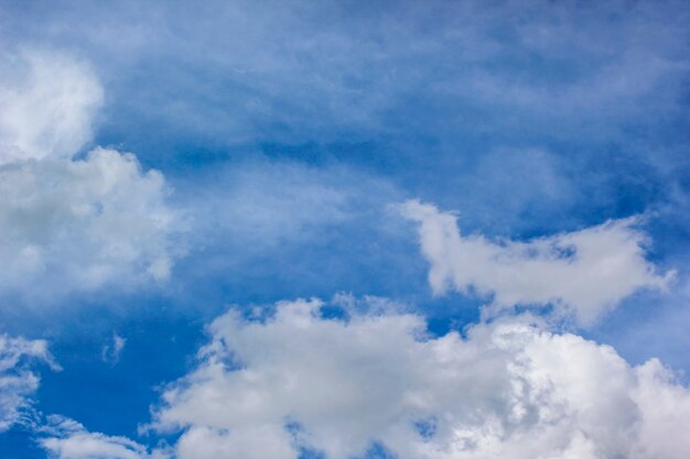 Blue sky and beautiful clouds.