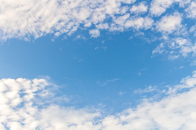 Blue sky and cirrus clouds can be used as background