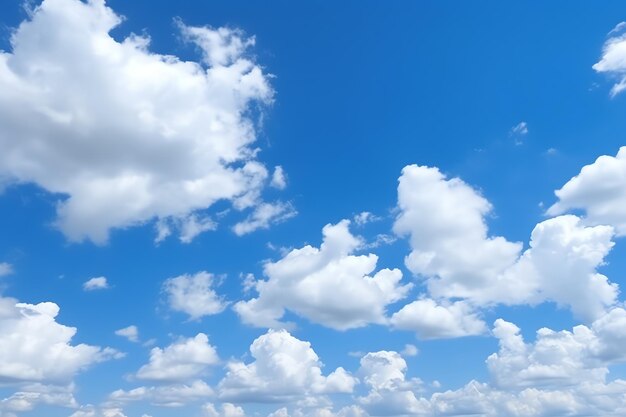 Blue sky and cloud AI generated