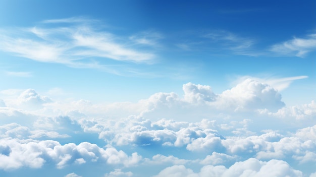 Blue sky over cloud viewpoint landscape beautiful background