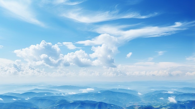 雲の上の青い空 景色の景色 美しい背景