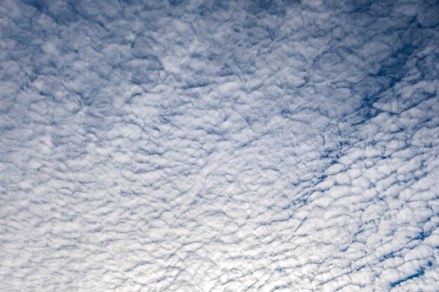 Blue sky cloud in winter for background texture