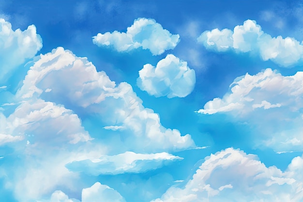 Blue sky clouds background