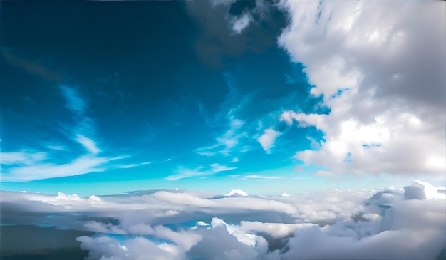 Blue sky and clouds background