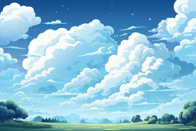 Blue sky clouds background