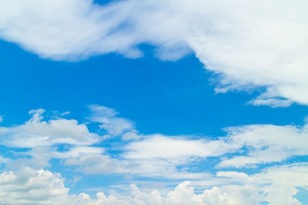 天気の良い日の青い空と雲