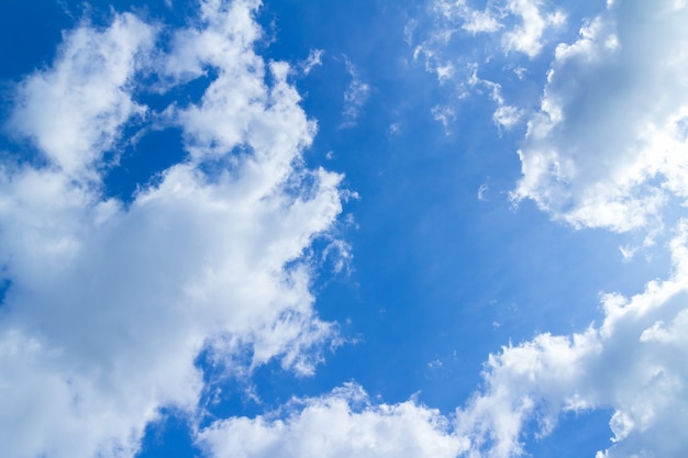 天気の良い日の青い空と雲