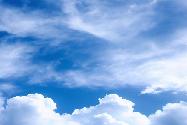 雲の中の青い空