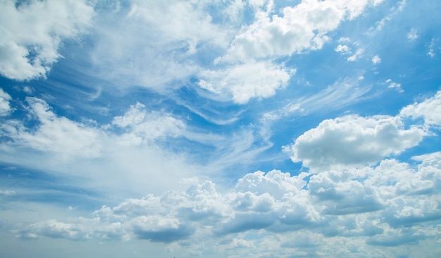 Blue sky and clouds