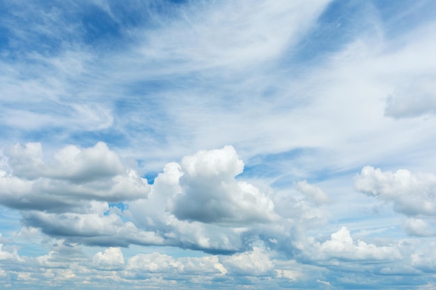 Blue sky in the clouds