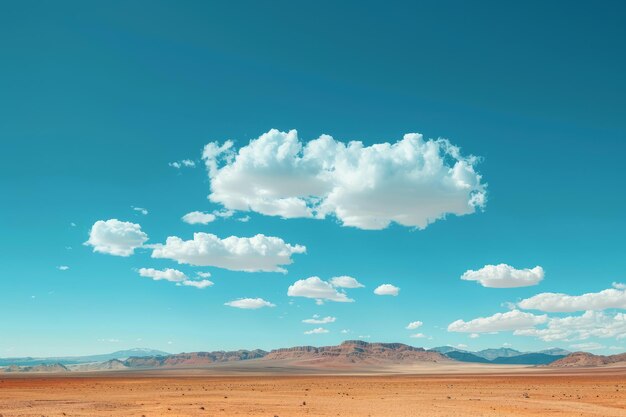 Photo blue sky and desert