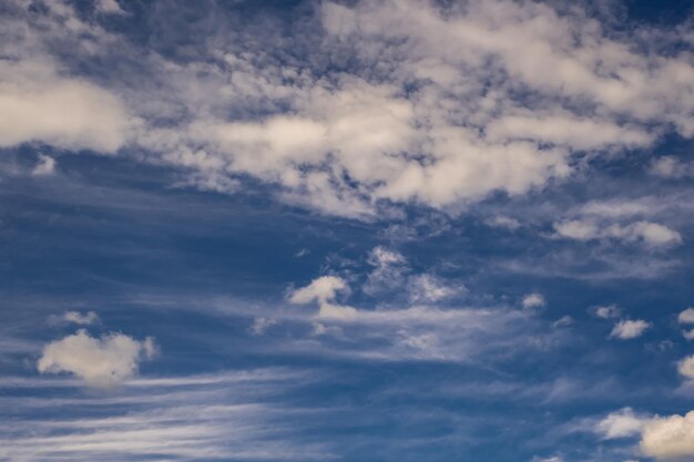 美しい雲と青空のパノラマ