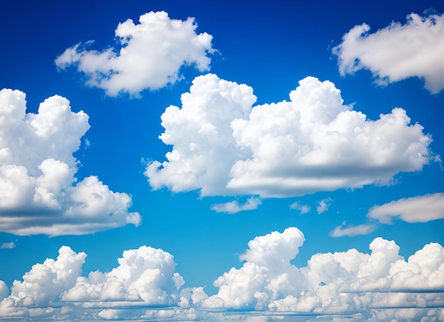 Blue Sky and puffy clouds