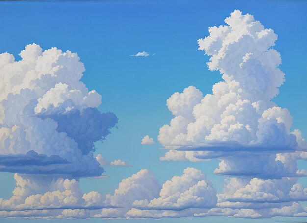 Blue Sky and puffy clouds