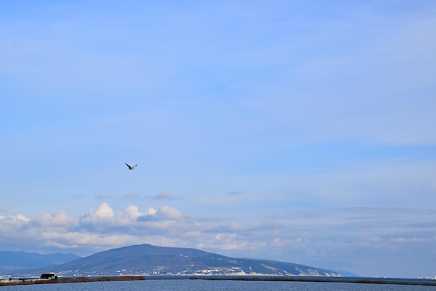 青い空SeaMountains素晴らしい景色NovorossiyskRussia