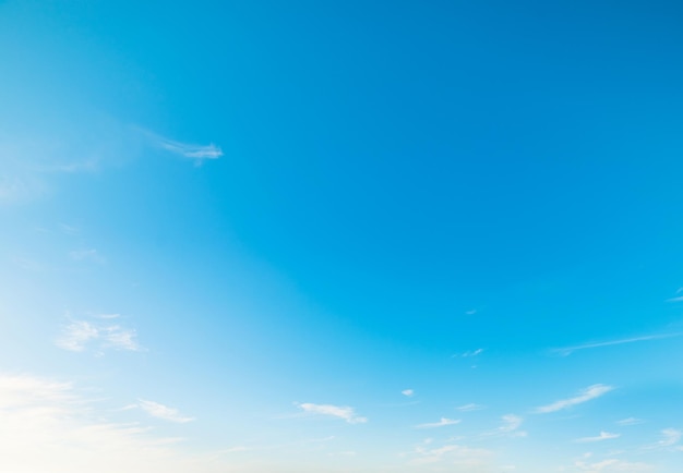 Blue sky and small clouds