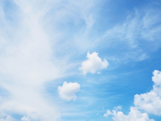 Blue sky and white cloud