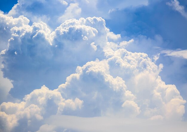 Blue sky and white clouds background