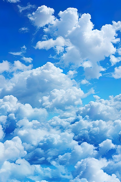 푸른 하늘과 흰 구름 배경