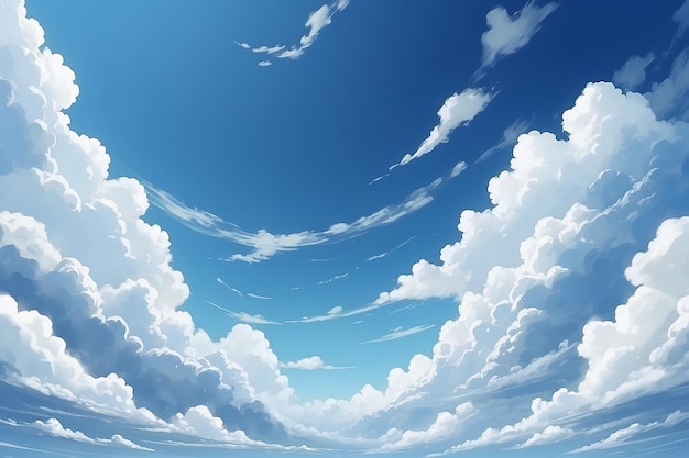 Blue Sky And White Clouds Banner Background