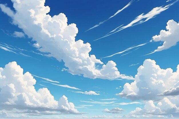 Blue Sky And White Clouds Banner Background