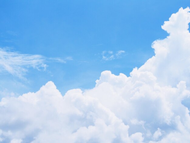 Blue sky and white clouds for natural background