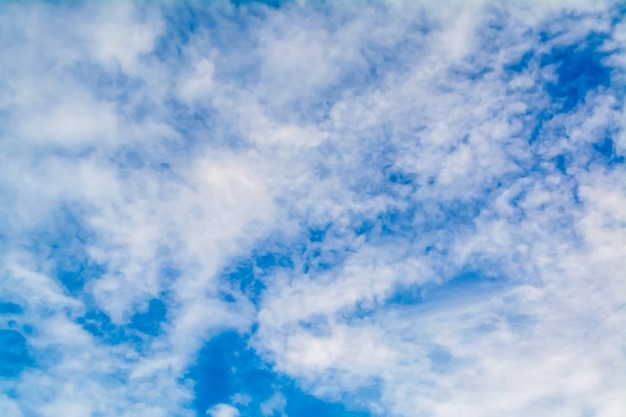 Blue sky and white clouds nature background