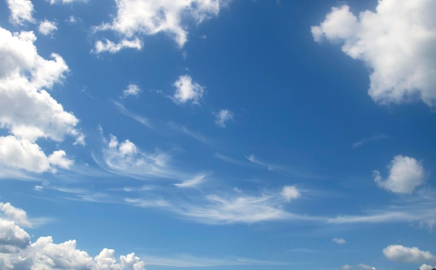 Cielo blu nuvole bianche natura