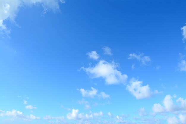 Blue sky and white clouds in Sardinia